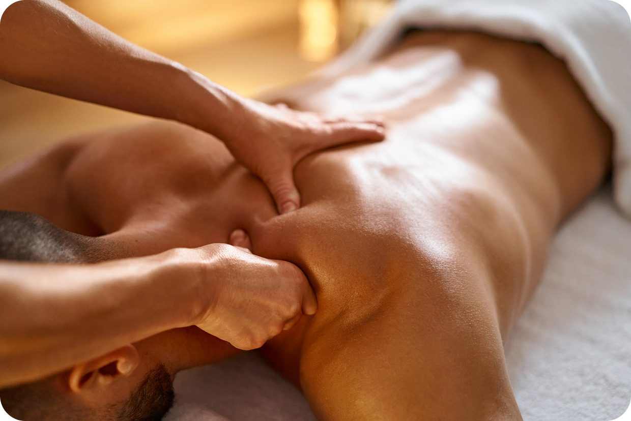 Deep tissue massage at Chicago Restorative Massage and Acupuncture at 805 N Milwaukee Ave in River West